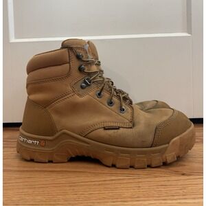 Carhartt CMF6056 Men's Rugged Flex Wheat 6-Inch Waterproof Work Boots Size 10.5